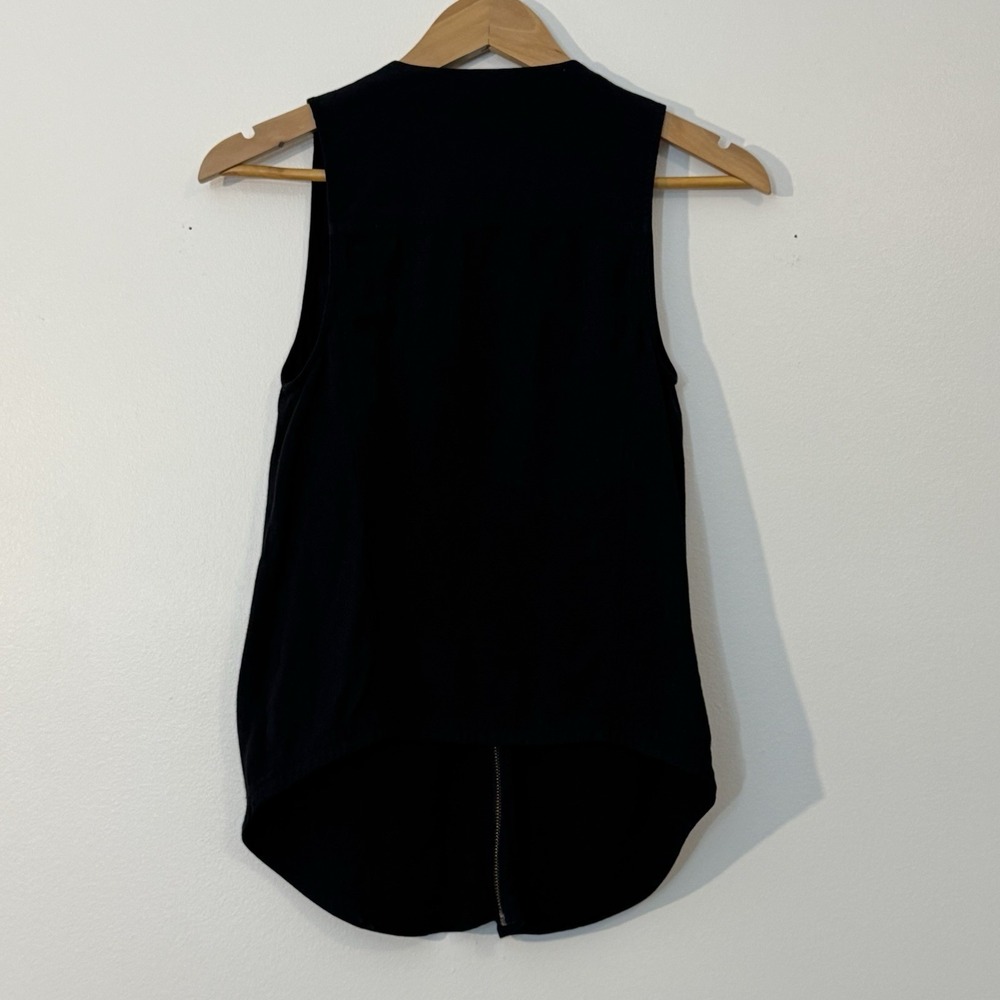 Calvin Klein‎ Womens Black Utility Zip Up Vest Sleeveless XS GorpcoreUtility - Picture 2 of 14